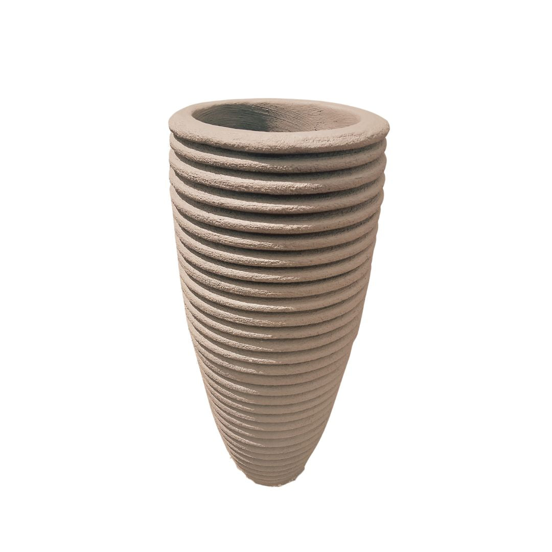 Conical ridged mini ★ Concrete pot