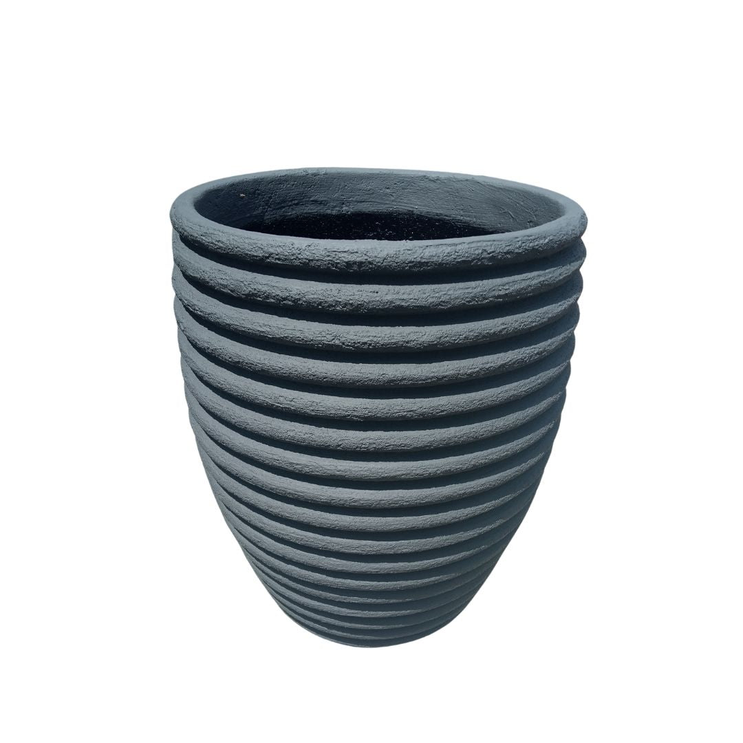 Ridged classic concrete ★ Concrete pot
