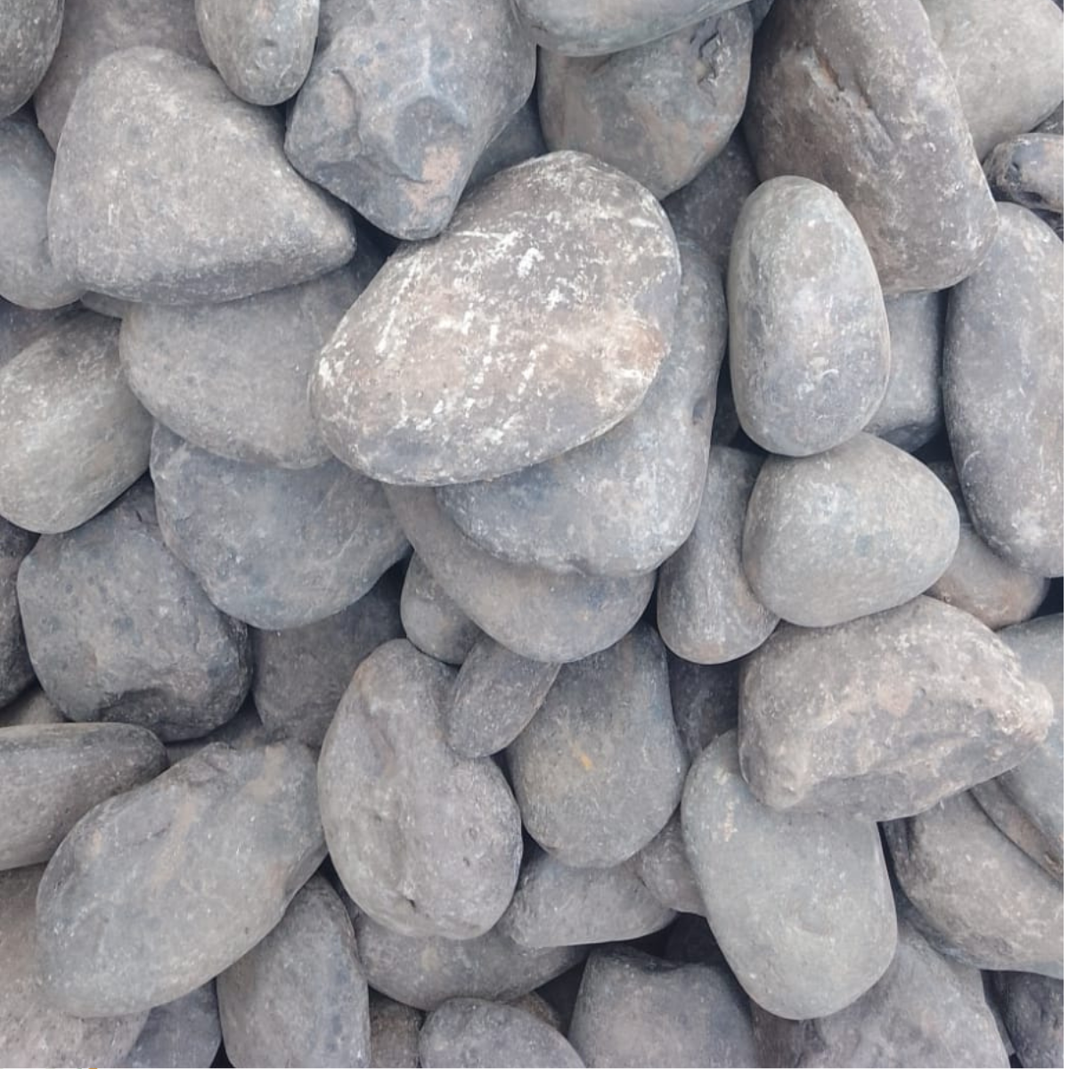 Black Unpolished Pebbles